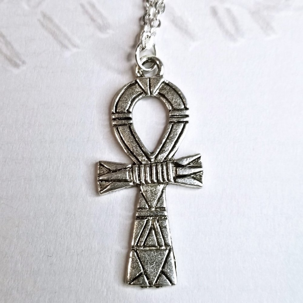 Silver Egyptian Ankh Necklace